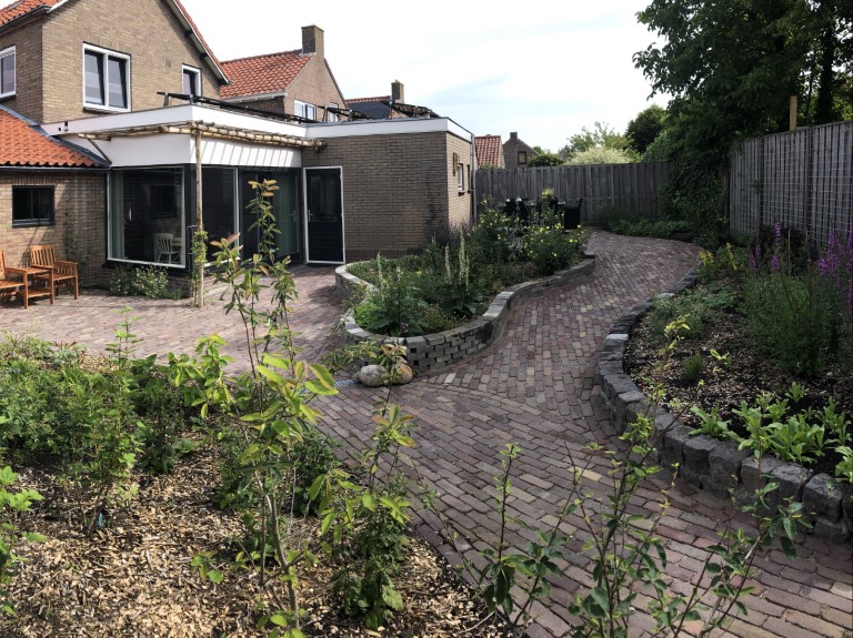 nieuwe achtertuin